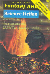 Fantasy & Science Fiction April 1975 magazine back issue cover image