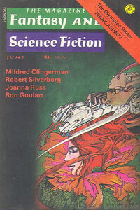 Fantasy & Science Fiction June 1975 magazine back issue cover image