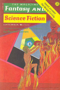 Fantasy & Science Fiction September 1975 magazine back issue cover image