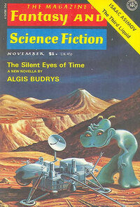 Fantasy & Science Fiction November 1975 magazine back issue cover image