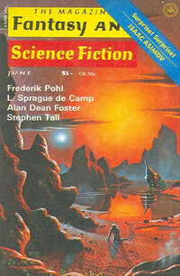 Fantasy & Science Fiction June 1976 magazine back issue cover image