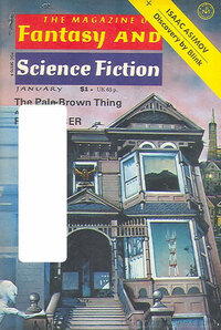 Isaac Asimov magazine cover appearance Fantasy & Science Fiction January 1977
