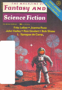 Fantasy & Science Fiction February 1977 magazine back issue cover image