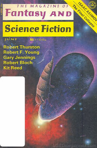 Fantasy & Science Fiction June 1977 magazine back issue cover image