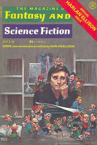 Fantasy & Science Fiction July 1977 magazine back issue cover image