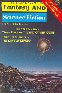 Fantasy & Science Fiction September 1977 magazine back issue cover image