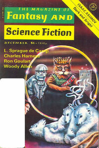Fantasy & Science Fiction December 1977 magazine back issue cover image