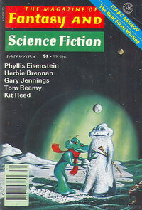 Fantasy & Science Fiction January 1978 magazine back issue cover image