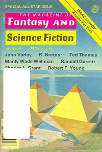 Fantasy & Science Fiction March 1978 magazine back issue cover image