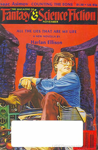 Isaac Asimov magazine cover appearance Fantasy & Science Fiction November 1980