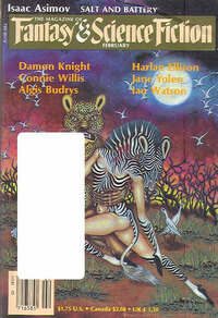Fantasy & Science Fiction February 1985 magazine back issue cover image