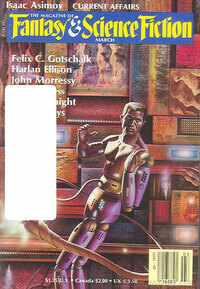 Fantasy & Science Fiction March 1985 magazine back issue cover image