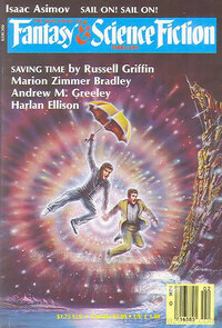 Isaac Asimov magazine cover appearance Fantasy & Science Fiction February 1987