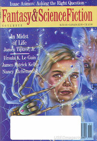 Fantasy & Science Fiction November 1987 magazine back issue cover image