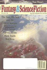 Isaac Asimov magazine cover appearance Fantasy & Science Fiction March 1988