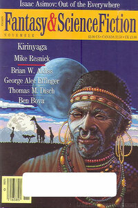 Isaac Asimov magazine cover appearance Fantasy & Science Fiction November 1988