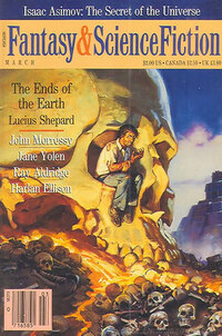 Isaac Asimov magazine cover appearance Fantasy & Science Fiction March 1989