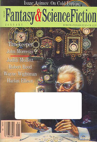 Isaac Asimov magazine cover appearance Fantasy & Science Fiction January 1990