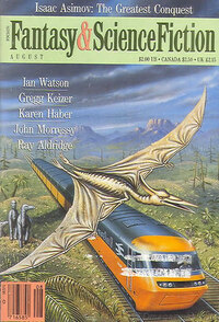 Fantasy & Science Fiction August 1990 magazine back issue cover image