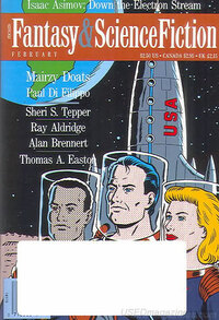 Isaac Asimov magazine cover appearance Fantasy & Science Fiction February 1991