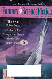 Isaac Asimov magazine cover appearance Fantasy & Science Fiction February 1992