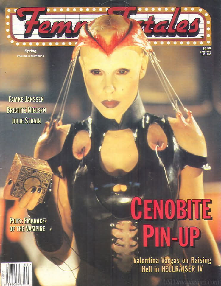 Femme Fatales Vol. 3 # 4 magazine back issue Femme Fatales magizine back copy 