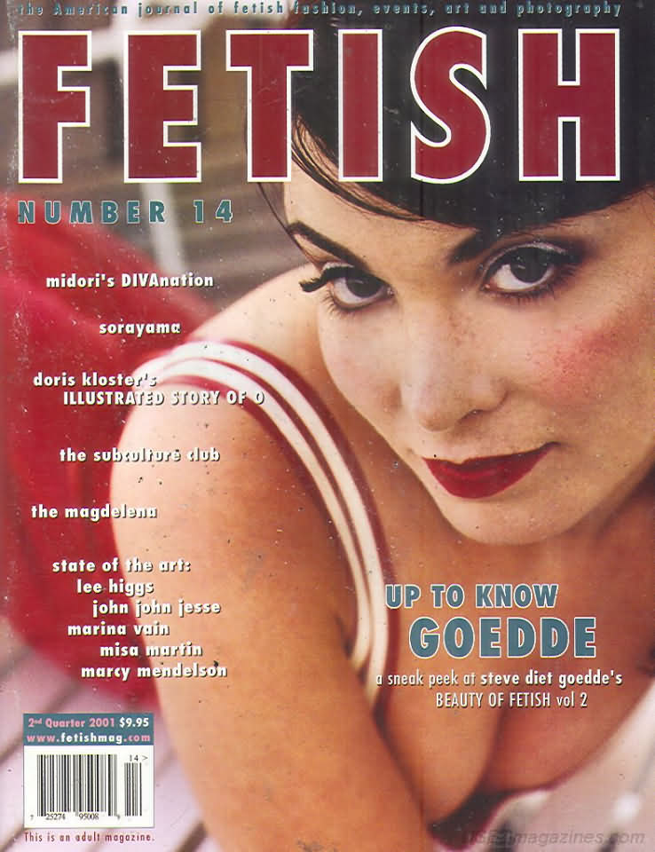Fetish # 14 magazine back issue Fetish magizine back copy 