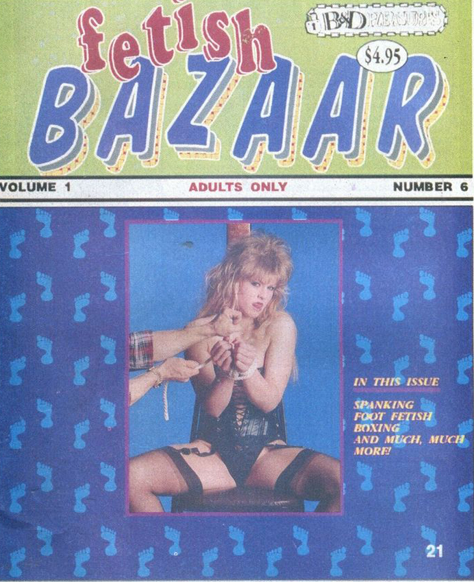 Fetish Bazaar Vol. 1 # 6 magazine back issue Fetish Bazaar magizine back copy 