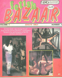 Fetish Bazaar Vol. 1 # 10 Magazine Back Copies Magizines Mags