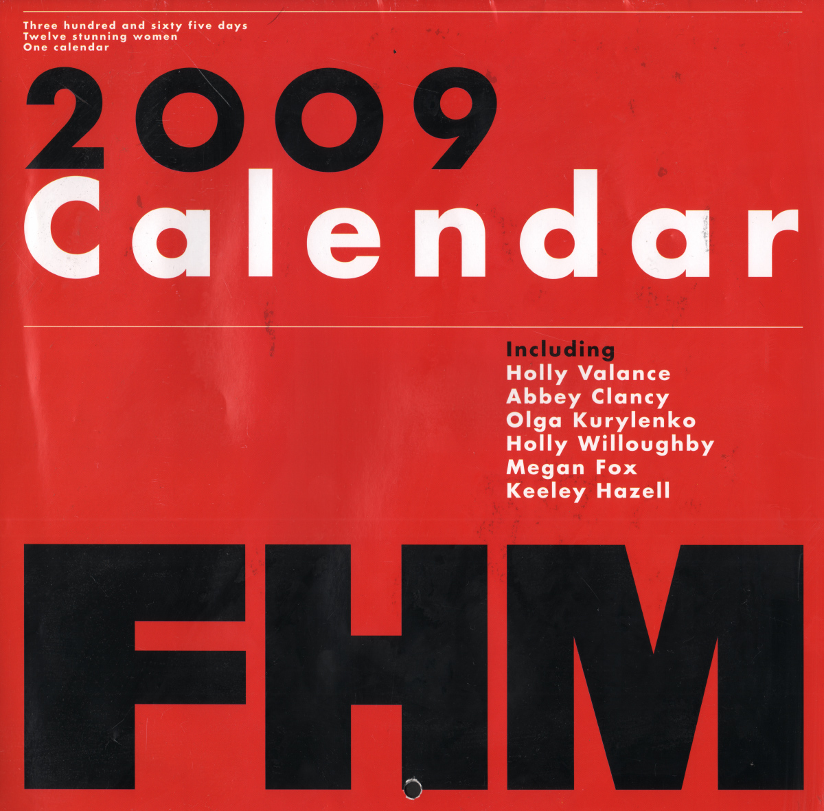 FHM Calendar 2009 magazine back issue FHM Calendar magizine back copy 