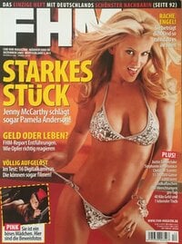 Jenny McCarthy magazine cover appearance FHM (Germany) October 2003