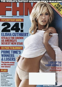 Elisha Cuthbert magazine cover appearance FHM UK October 2002