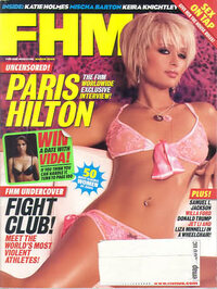 Paris Hilton magazine cover appearance FHM UK March 2004