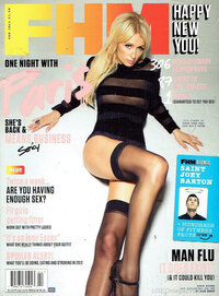 FHM UK February 2012 magazine back issue cover image