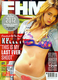 FHM UK January 2013 magazine back issue cover image