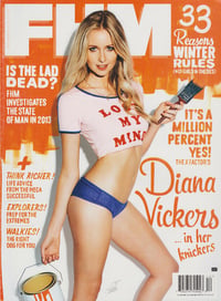 FHM UK December 2013 magazine back issue cover image