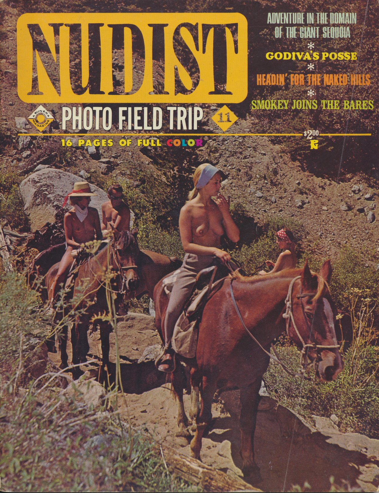 Nudist Photo Field Trip # 11, Spring 1965 magazine back issue Nudist Photo Field Trip magizine back copy 