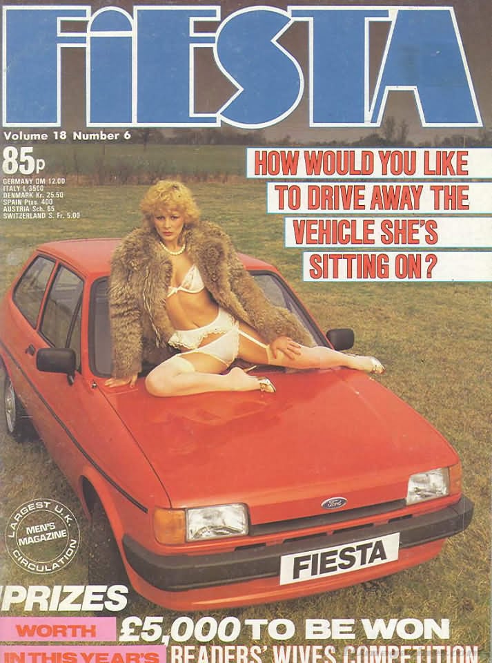 Fiesta Vol. 18 # 6 magazine back issue Fiesta magizine back copy Fiesta Vol. 18 # 6 British Softcore Pornographic Magazine Back Issue Published in the UK by Galaxy Publications Ltd. How Would You Like To Drive Away The Vehicle She's Sitting On?.