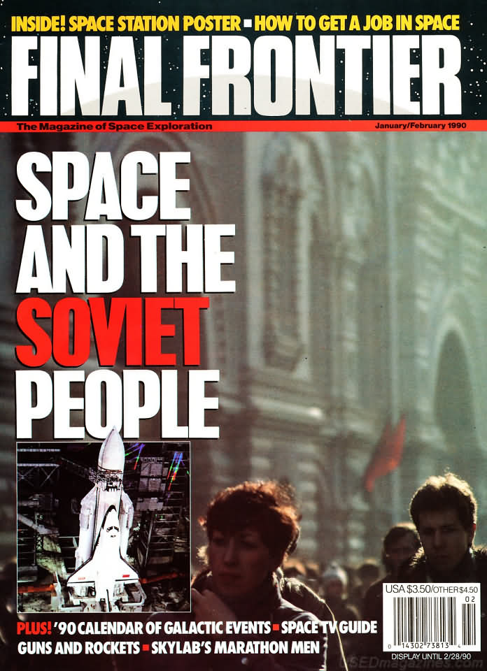 Final Frontier January/February 1990 magazine back issue Final Frontier magizine back copy 
