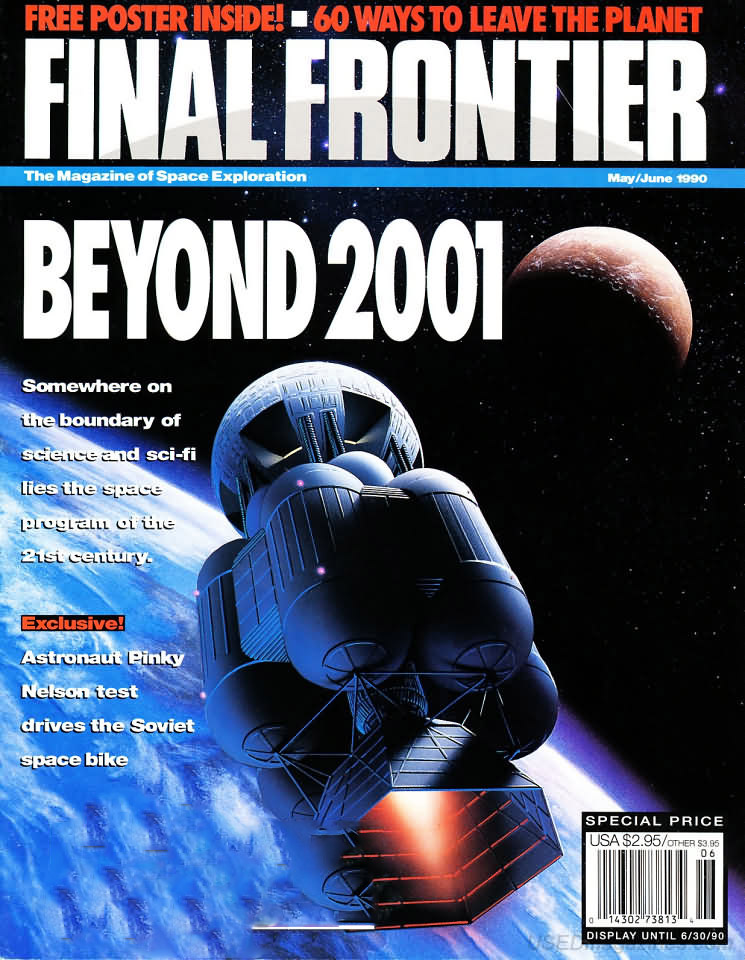 Final Frontier May/June 1990 magazine back issue Final Frontier magizine back copy 