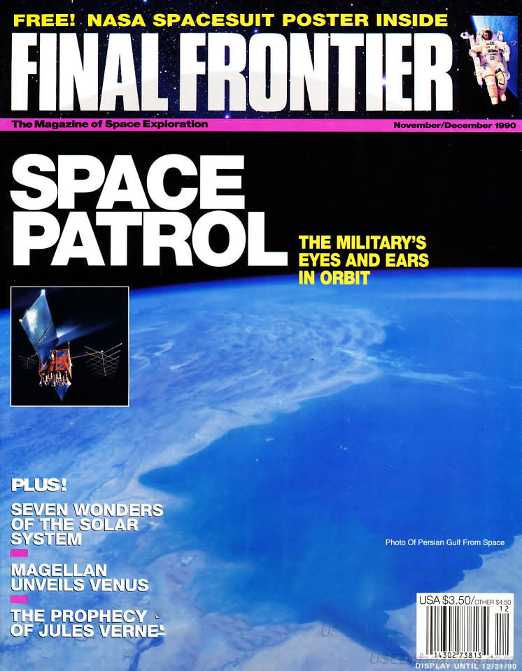 Final Frontier November/December 1990 magazine back issue Final Frontier magizine back copy 