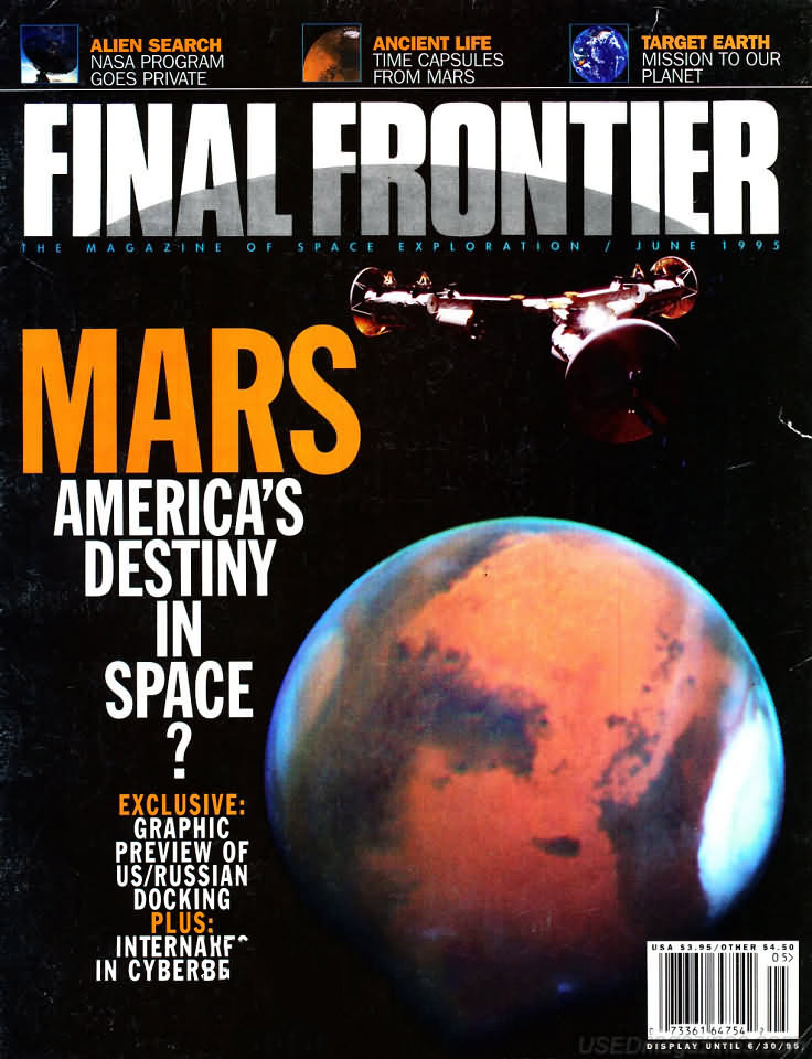Final Frontier June 1995 magazine back issue Final Frontier magizine back copy 