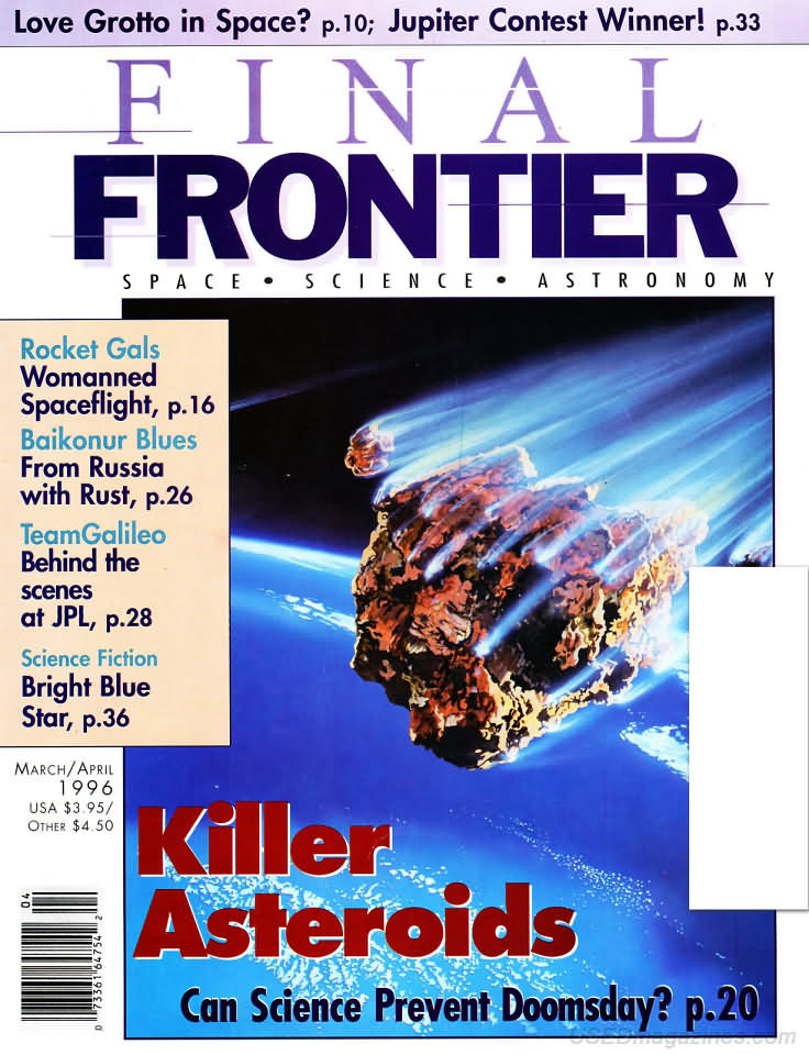 Final Frontier March/April 1996 magazine back issue Final Frontier magizine back copy 