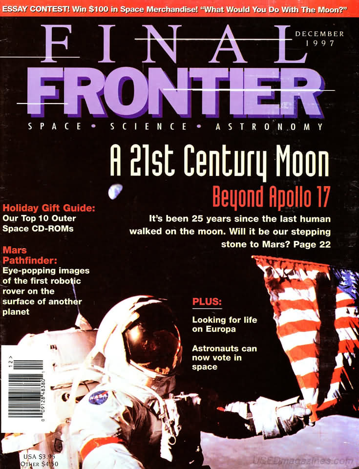 Final Frontier December 1997 magazine back issue Final Frontier magizine back copy 