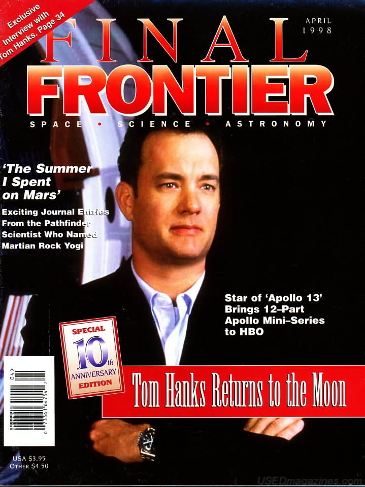 Final Frontier April 1998 magazine back issue Final Frontier magizine back copy 