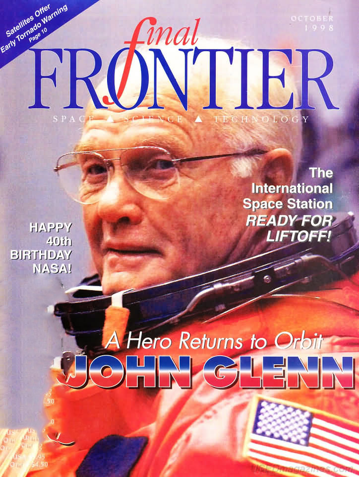 Final Frontier October 1998 magazine back issue Final Frontier magizine back copy 