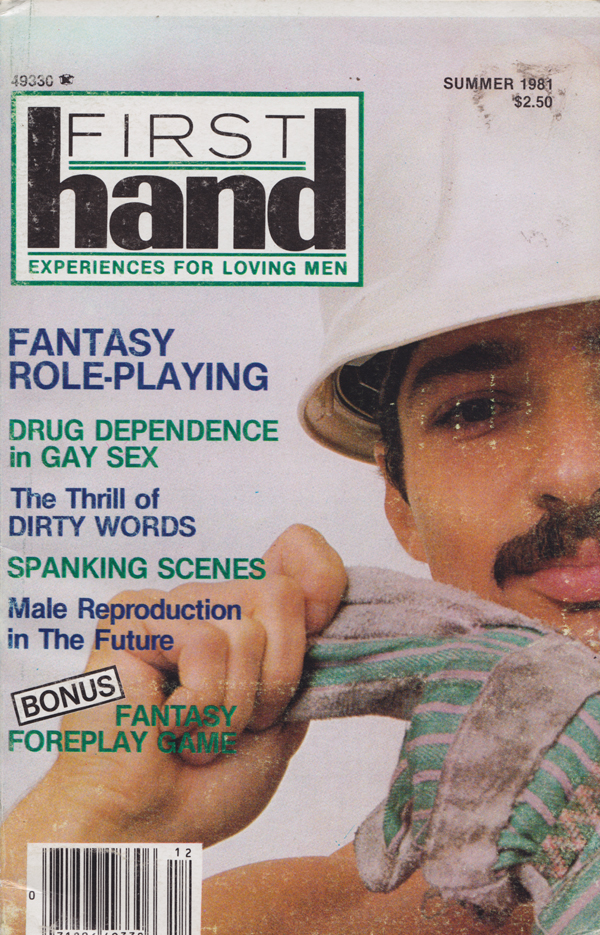 First Hand Summer 1981 magazine back issue First Hand magizine back copy Spanking Scenes,The Thrill of Dirty Words,Drug Dependence in Gay Sex,Fantasy Role-Playing,foreplay
