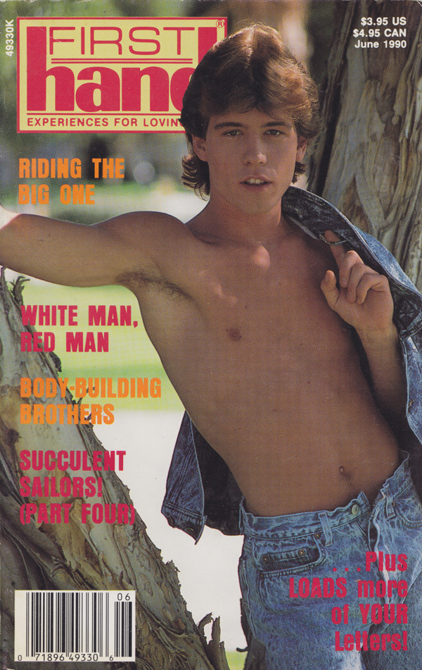 First Hand June 1990 magazine back issue First Hand magizine back copy Succulent Sailors,Body Building Brothers,White Man, Red Man,Riding the Big One,TELLING GAY STORIES 