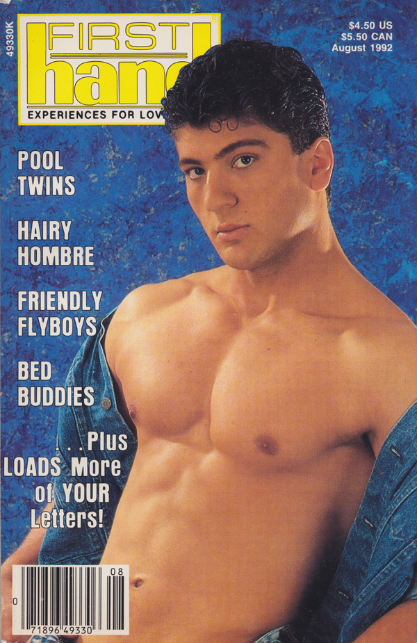 First Hand August 1992 magazine back issue First Hand magizine back copy Bed Buddies,Friendly Flyboys,Hairy Hombre,Pool Twins,FARCE SIDE,SEX ACTS,BI, BUTCH, AND BEARDED