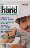 First Hand Summer 1981 Magazine Back Copies Magizines Mags